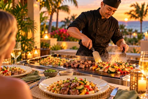 Bali Hibachi Night, an illustrative serving suggestion